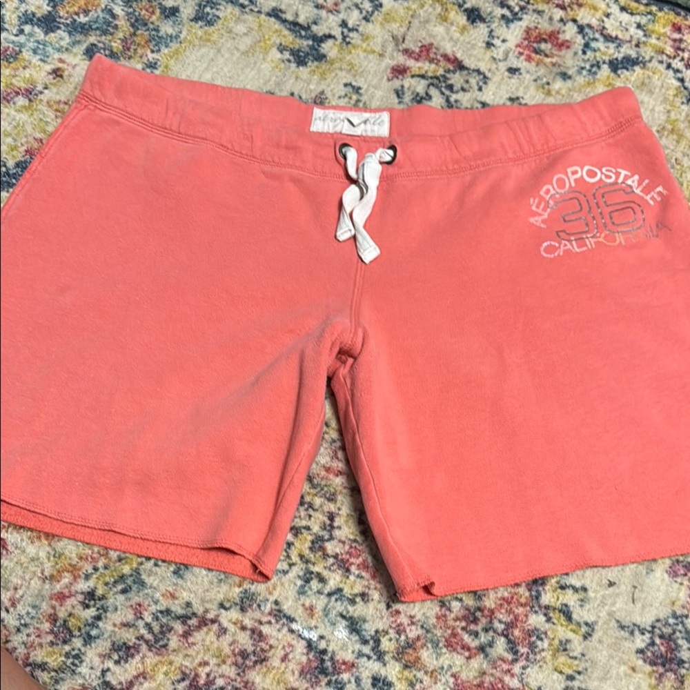 Aeropostale Coral Athletic Shorts for Women